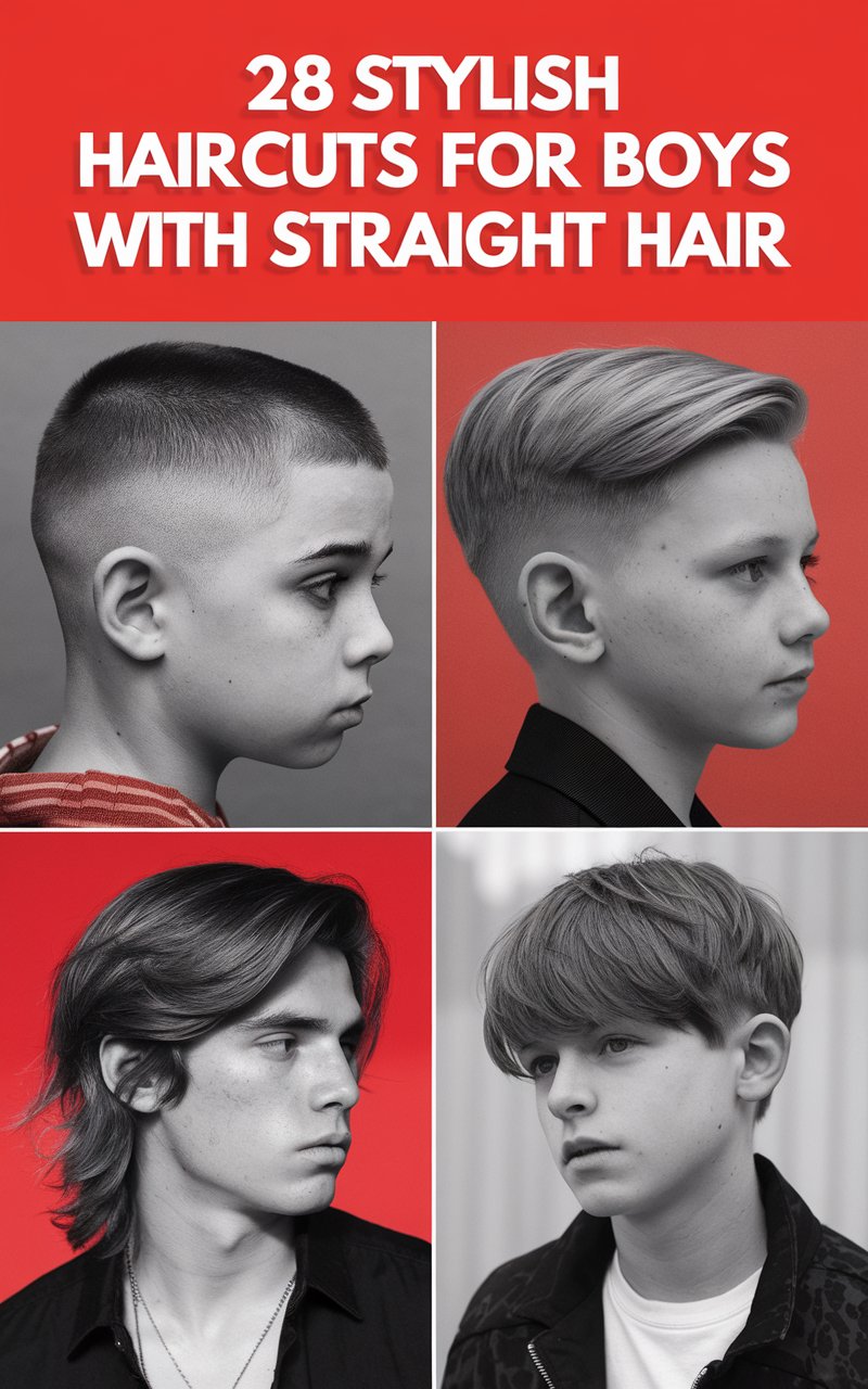 28 Stylish Haircuts For Boys With Straight Hair