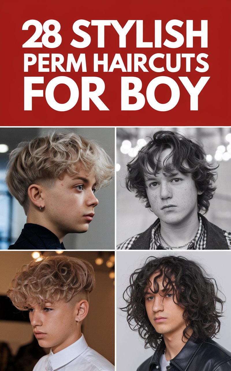 28 Stylish Perm Haircuts For Boys