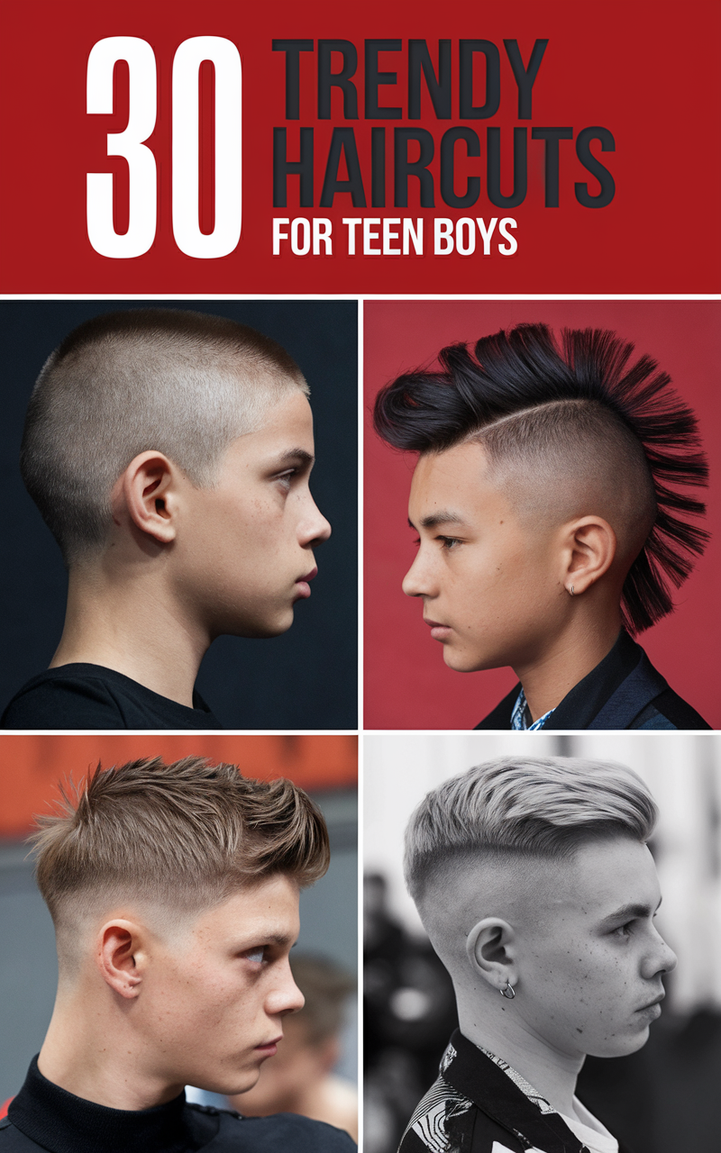 30 Trendy Haircuts For Teen Boys