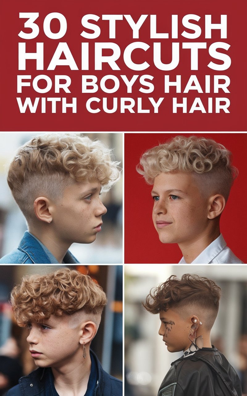 30 Stylish Haircuts For Boys With Curly Hair