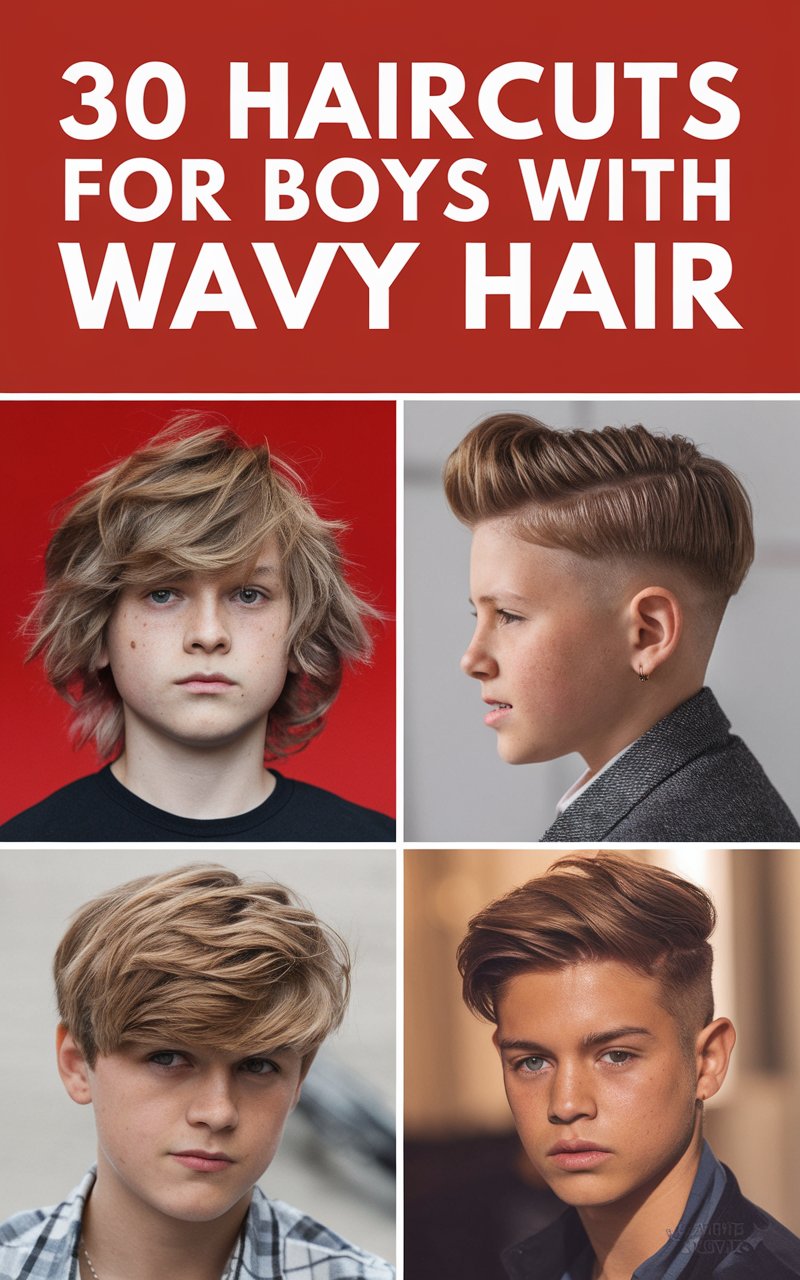 30 Haircuts For Boys With Wavy Hair