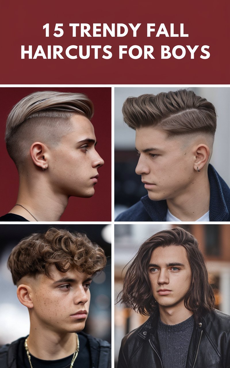 15 Trendy Fall Haircuts For Boys