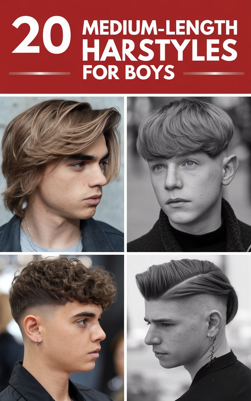 20 Medium-Length Hairstyles For Boys