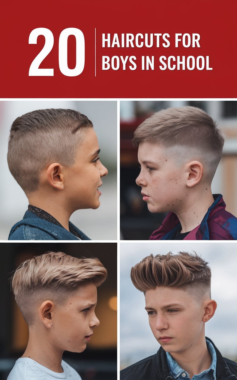 20 Haircuts For Boys In School