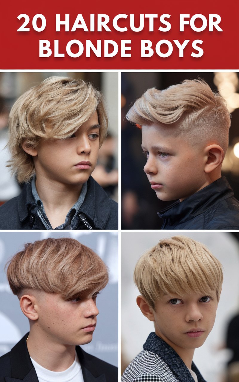 20 Haircuts For Blonde Boys