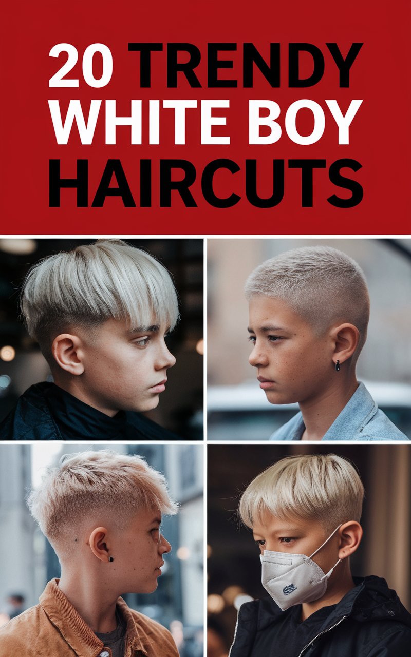 20 Trendy White Boy Haircuts