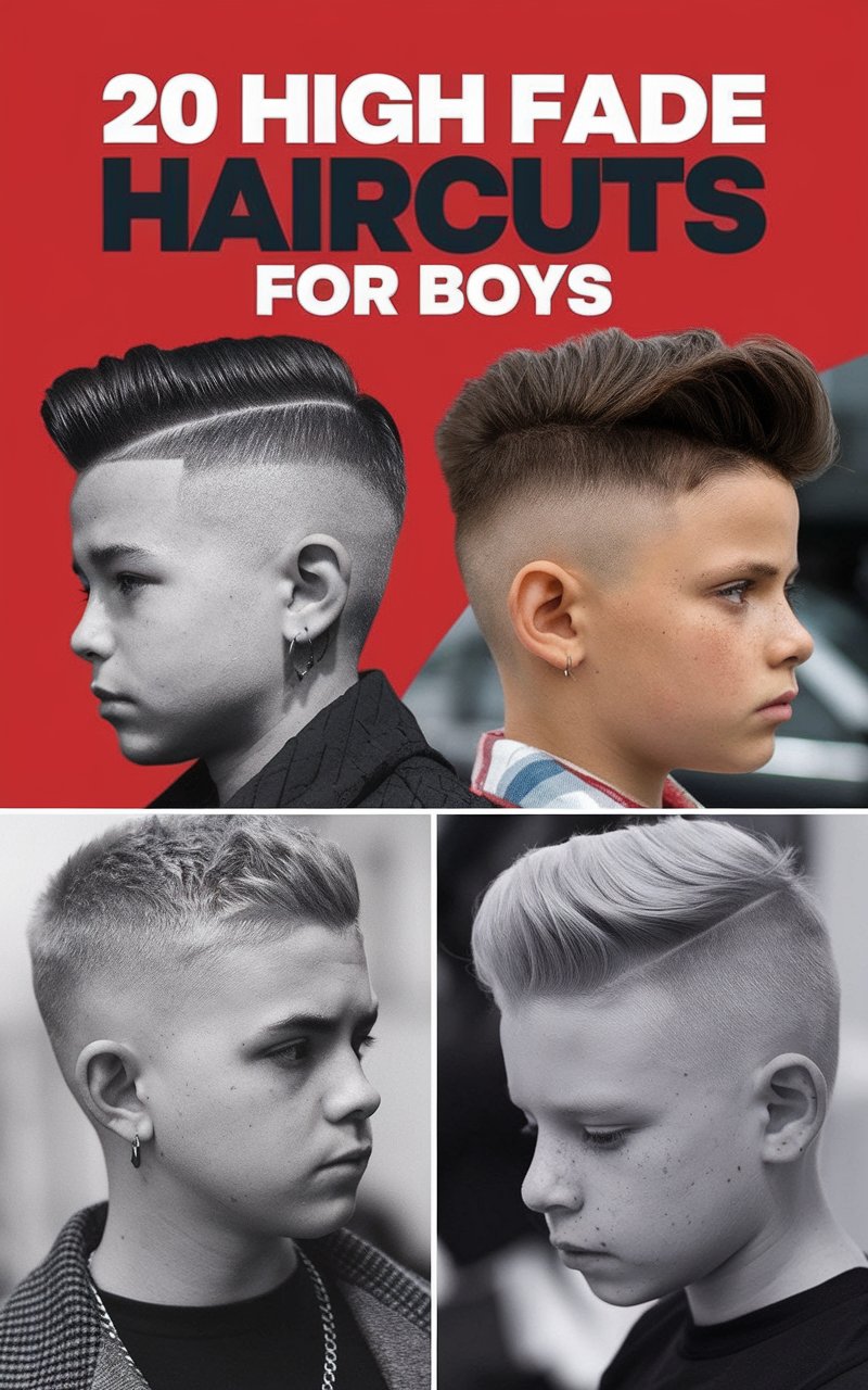 20 High Fade Haircuts For Boys